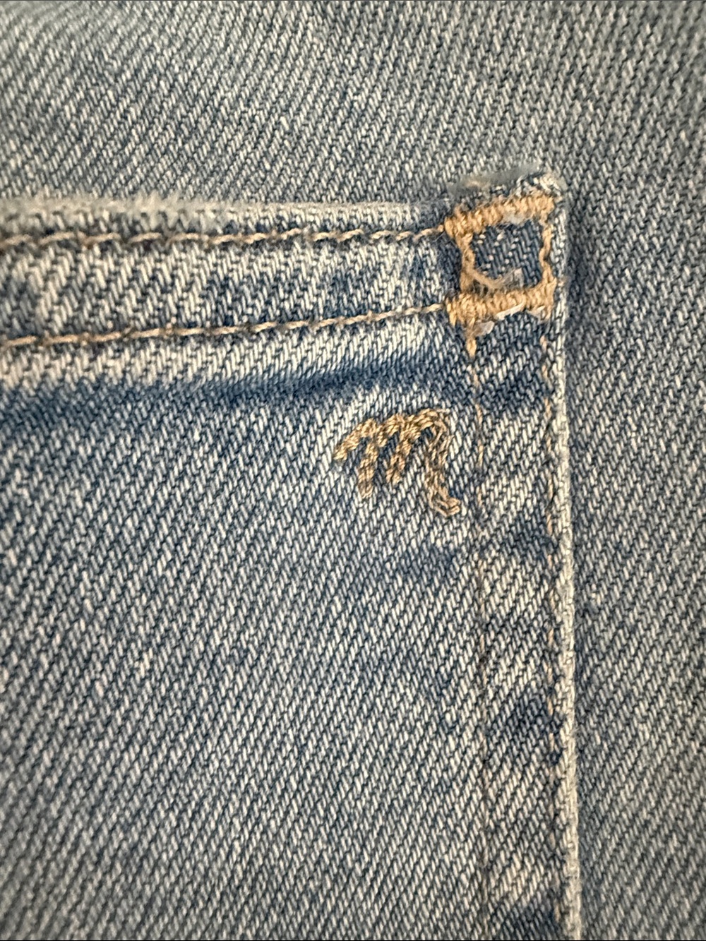 Madewell The Perfect Vintage High Rise Straight Jeans Raw Hem 29 - Picture 7 of 13